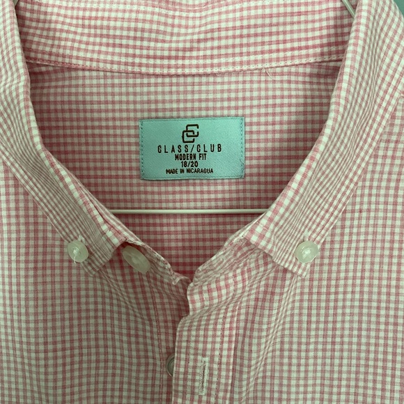 BOY’S PINK CLASS CLUB MODERN FIT LONG DRESS DRESS SHIRT SIZE XL (18-20) - Picture 2 of 3